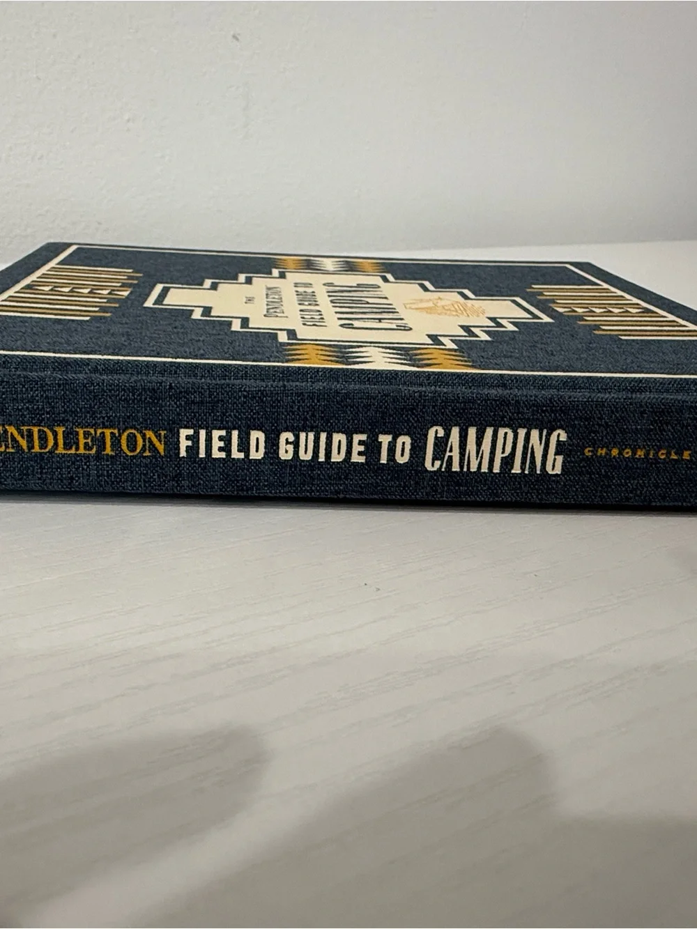 Pendleton Camping Field Guide — Navy, Gold & Cream Patterned Edge